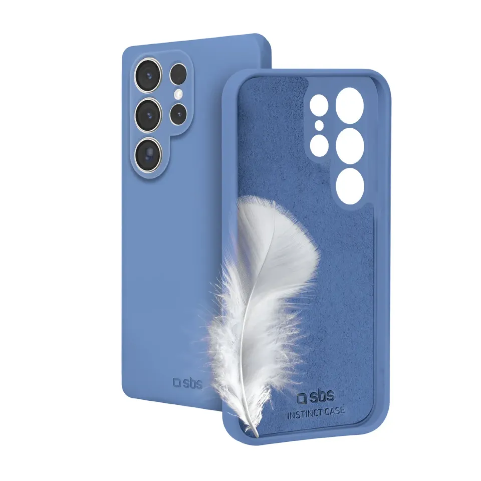 SBS Instinct Samsung Galaxy S25 Ultra Hülle Blau Mikrofaser innen