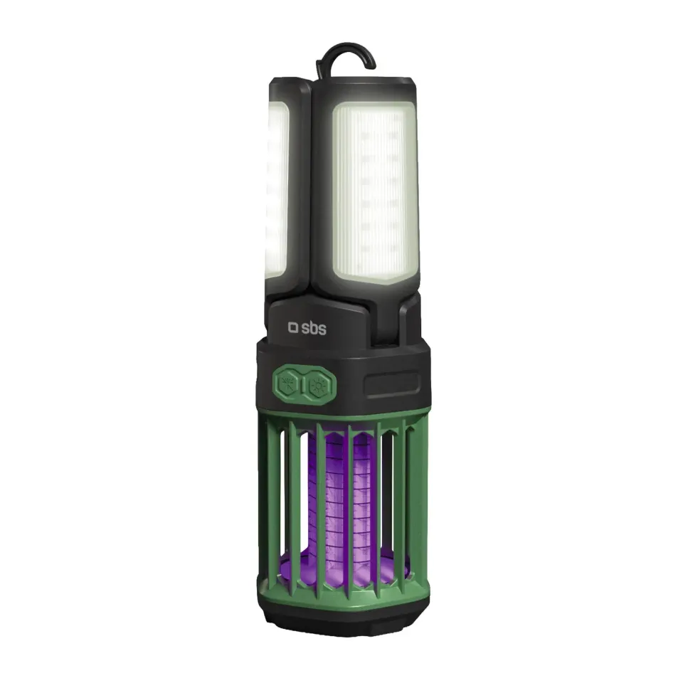 SBS Wild Gear 3-in-1 Camping-Laterne 3000 mAh mit Mückenschutz