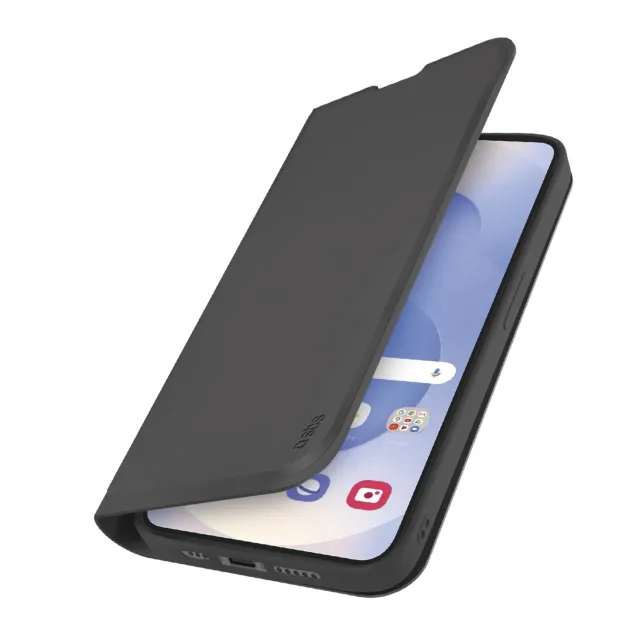 SBS Wallet Smooth Galaxy S25 Edge Handyhülle Schwarz Stoßschutz