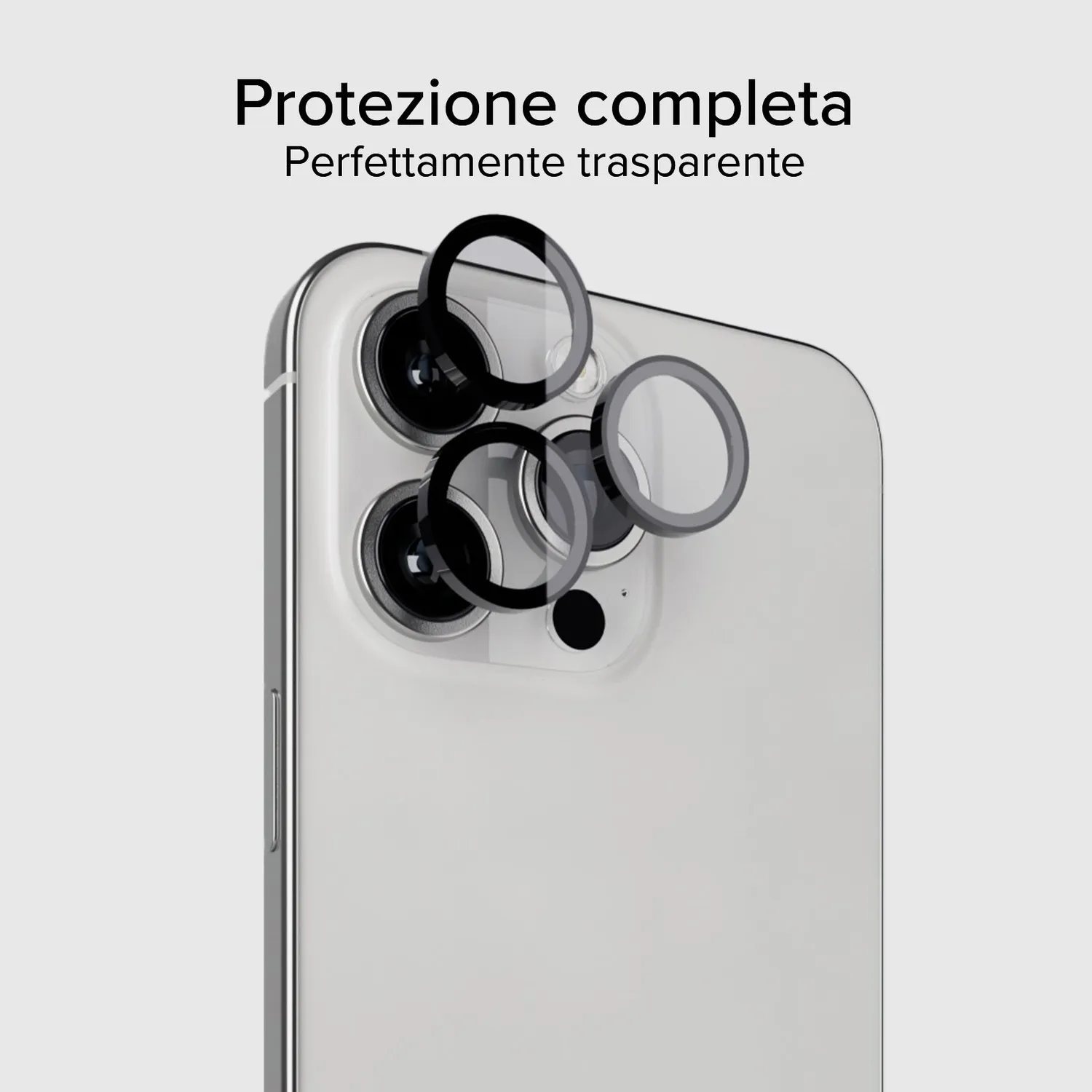 SBS Kameraschutz Linsenglas iPhone 16 Pro schwarz 9H Set