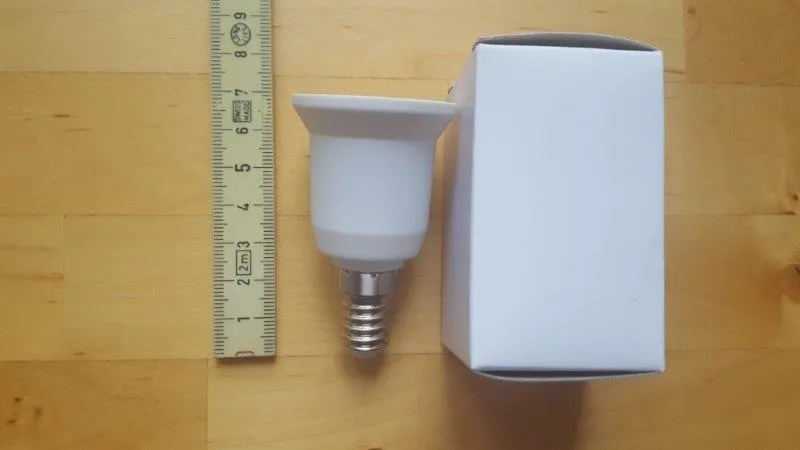 EAZY CASE E14 auf E27 Lampensockel Adapter Weiß 4er