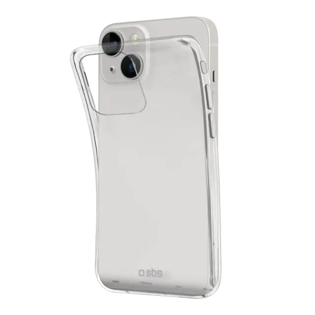 SBS iPhone 15 Plus/14 Plus Hülle transparent Skinny dünn