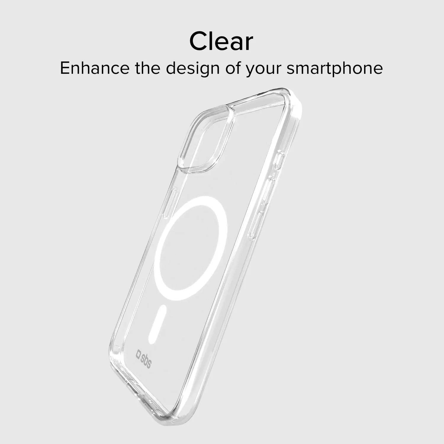 SBS Hülle iPhone 15 MagSafe transparent