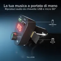 SBS 15W Auto-Ladegerät FM-Transmitter Bluetooth USB