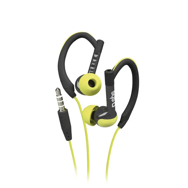 SBS Sport Kopfhörer In-Ear Bügel Gelb Kabel