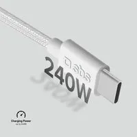 SBS USB-C Kabel 240W USB4 Datenkabel 1 m Nylon Schnellladen