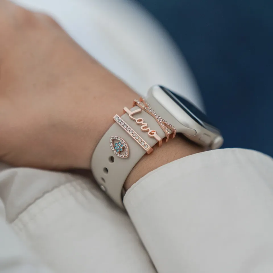 arktisband Diamond Love Charm Roségold für Watch-Armband