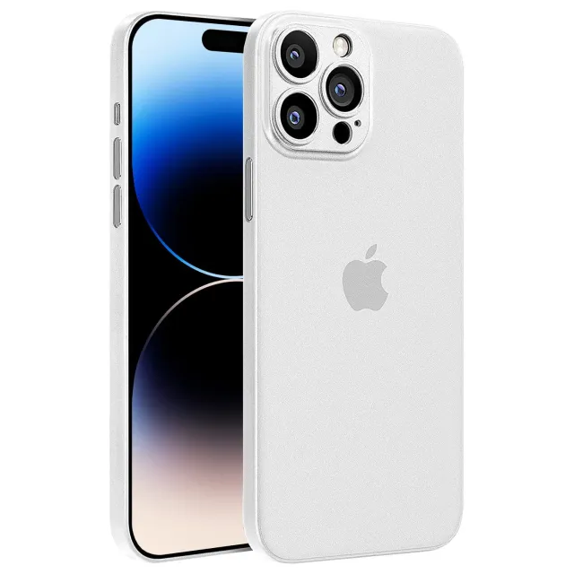 arktis iPhone 14 Pro Hülle ULTRADÜNN Weiß-Transparent