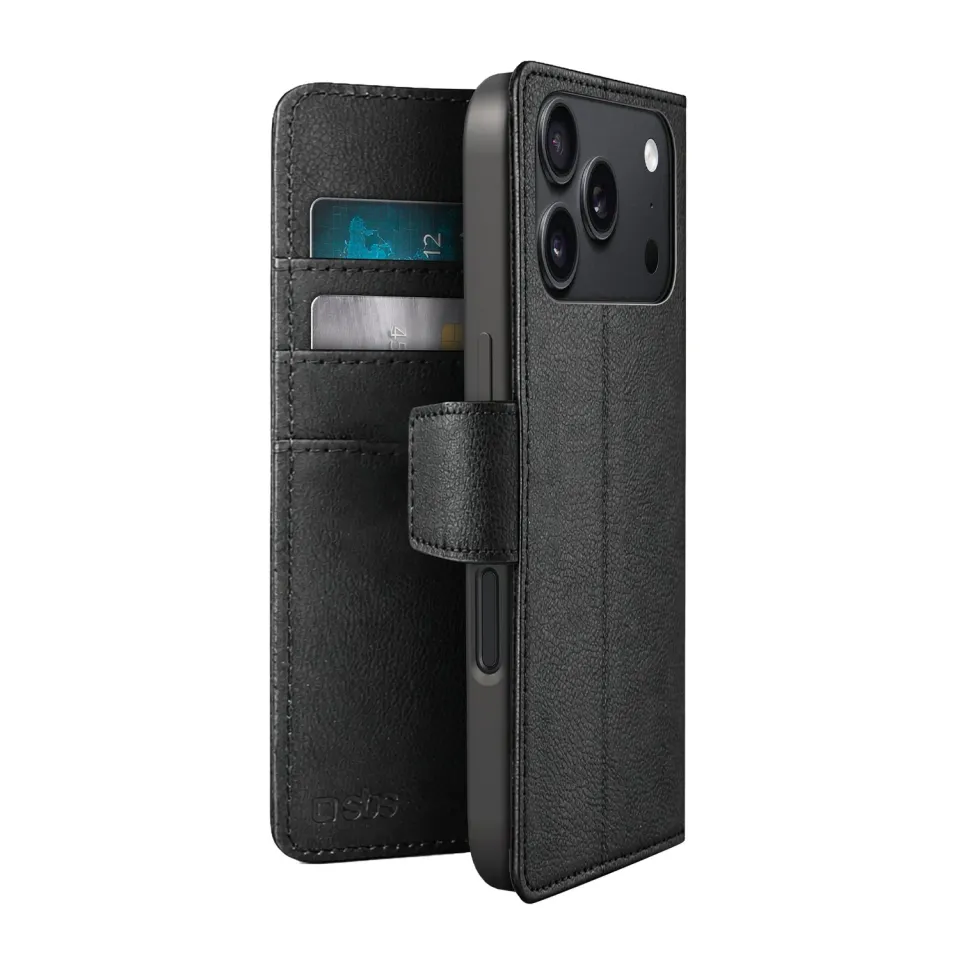 SBS Classic Klapphülle iPhone 17 Pro Max Schwarz