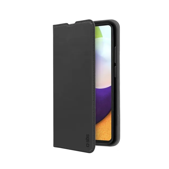 SBS Book Wallet Lite Handyhülle Samsung A52 Schwarz Karten