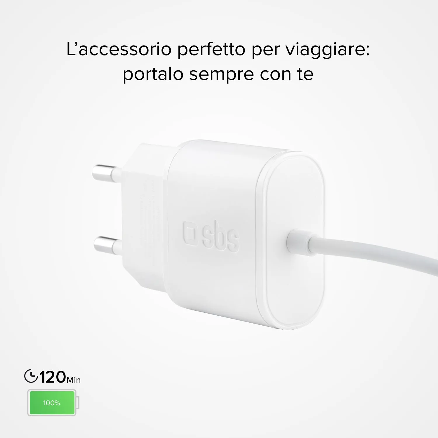 SBS 5W iPhone Ladegerät Lightning-Kabel 1 m MFi
