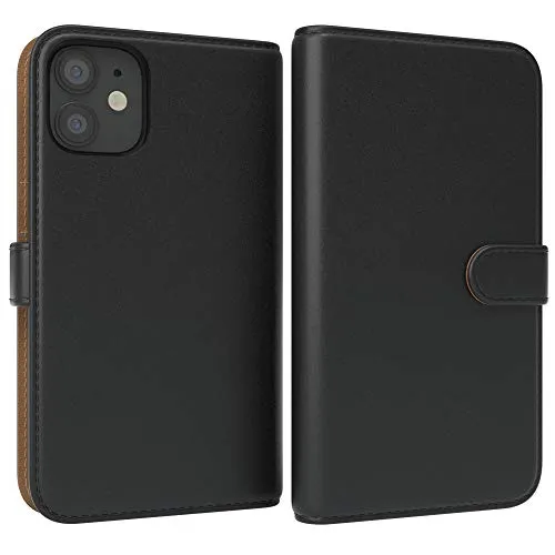 EAZY CASE iPhone 12 Mini Klapphülle Schwarz