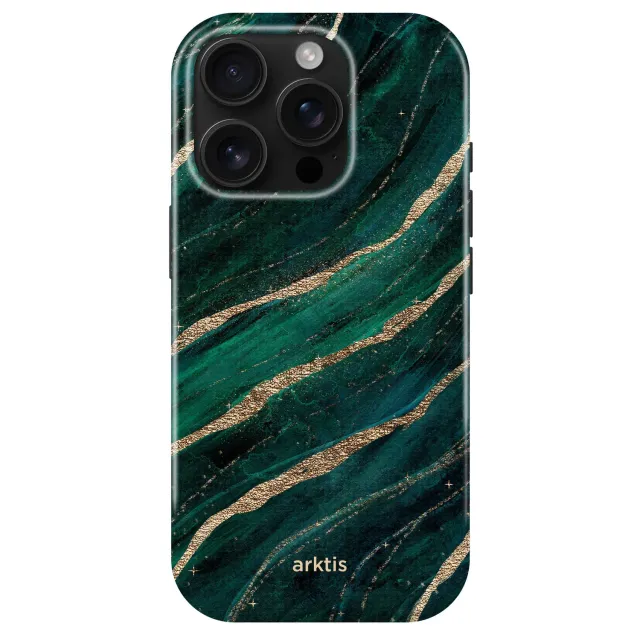 arktis iPhone 14 Pro Max Hülle Green Marble MagSafe