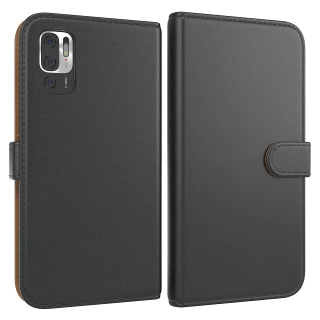 EAZY CASE Redmi Note 10 5G Klapphülle Schwarz Bookstyle