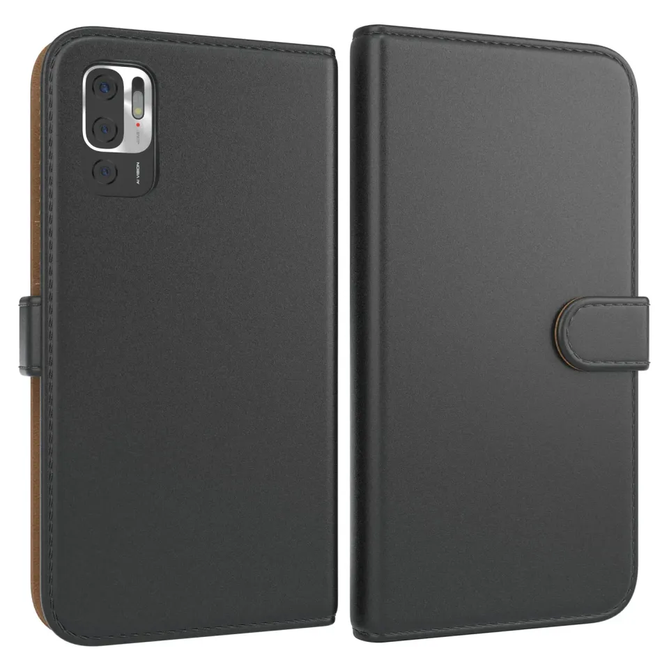EAZY CASE Redmi Note 10 5G Klapphülle Schwarz Bookstyle