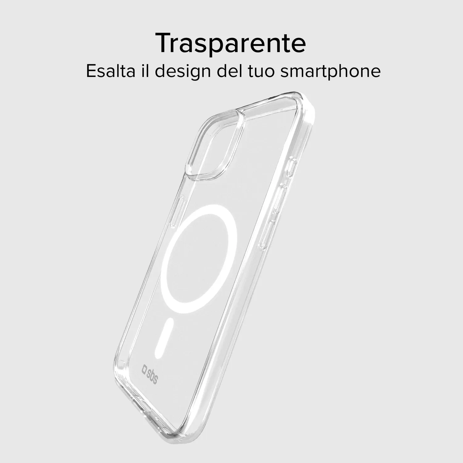 SBS Hülle iPhone 15 MagSafe transparent