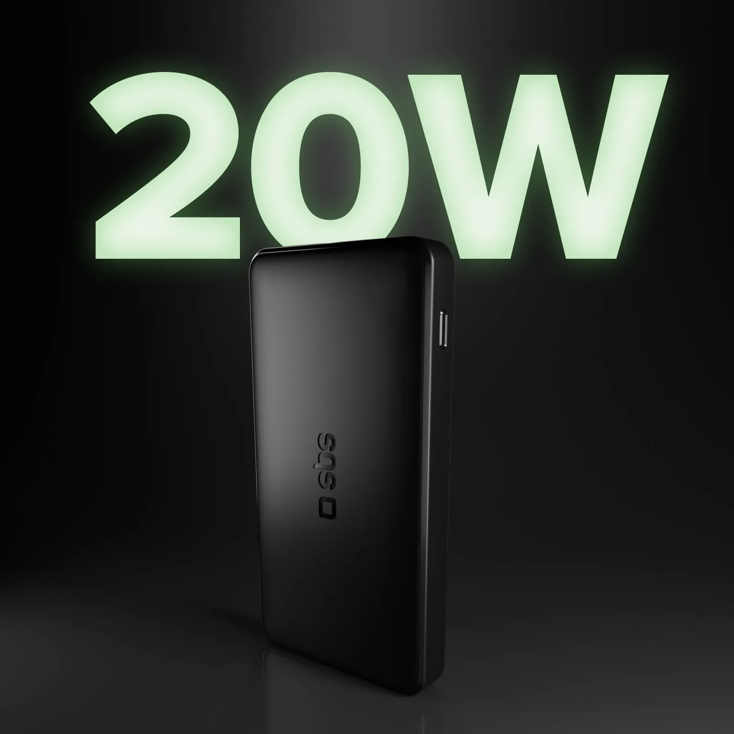 SBS Powerbank 10000 mAh 20W PD mit 3 Anschlüssen