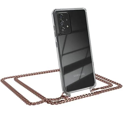 EAZY CASE Galaxy A52 Handykette Metall Rosé-Gold Ersatzkordel