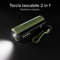 SBS Wild Gear 5000 mAh Powerbank LED-Lampe USB-C