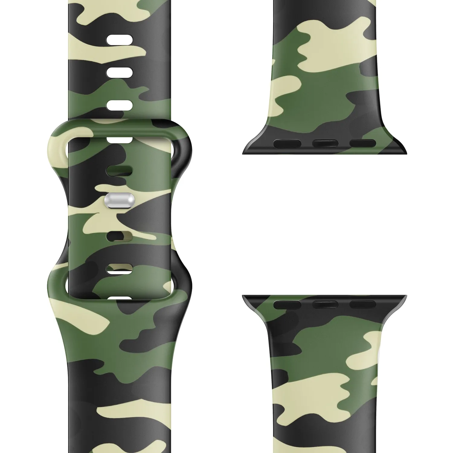 arktisband Camouflage Apple Watch Armband 49 mm Silikon