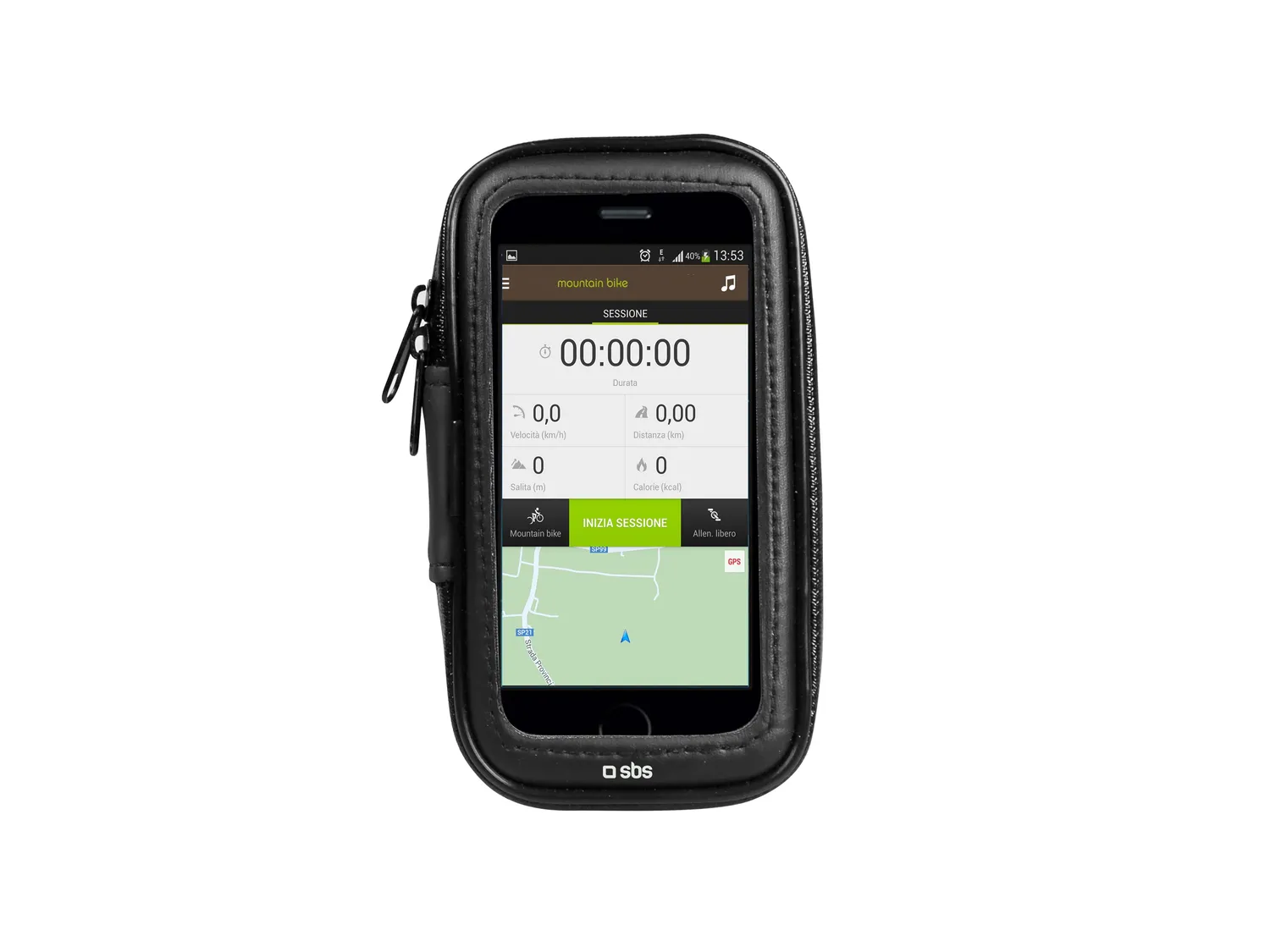 SBS Fahrrad Handyhalterung bis 4,5 Zoll mit Touch-Folie
