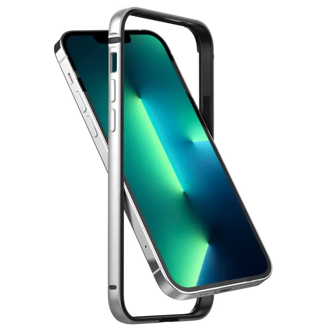 arktis AirZERO Alu Bumper iPhone 14 Hülle Silber
