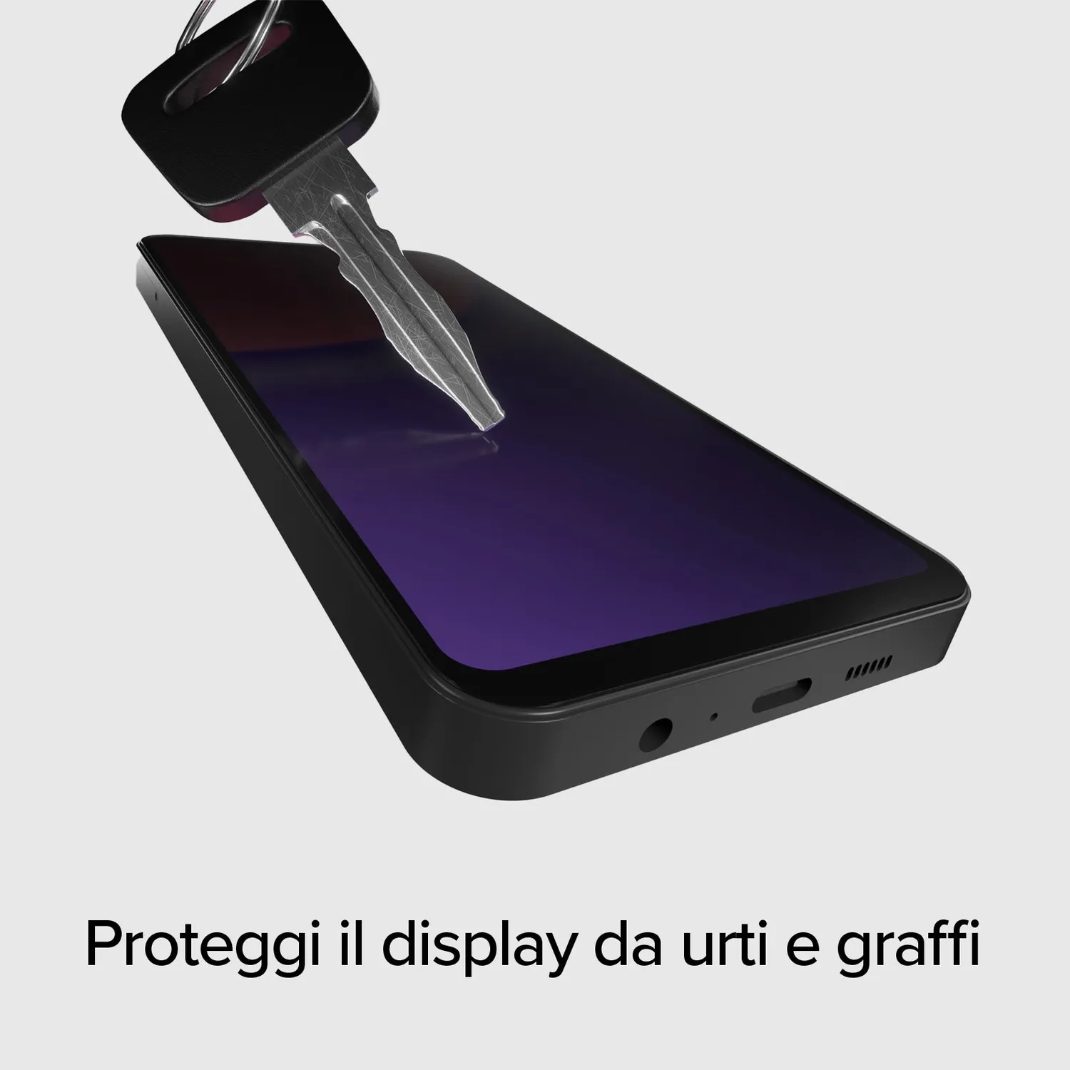 SBS Full Cover Privacy Displayschutz Galaxy A15 transparent Blickschutz