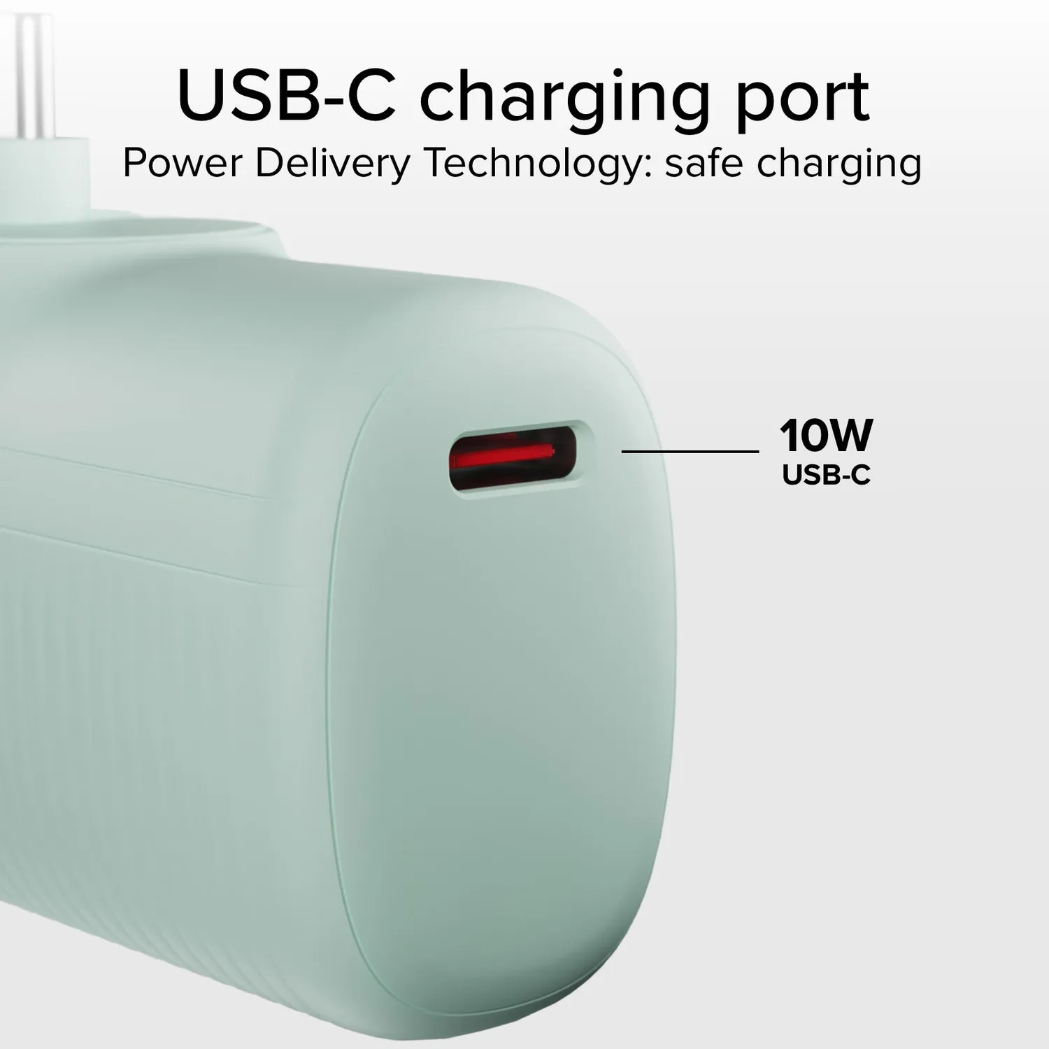 SBS EcoPower Powerbank 5000mAh USB-C Grün-Türkis 10W