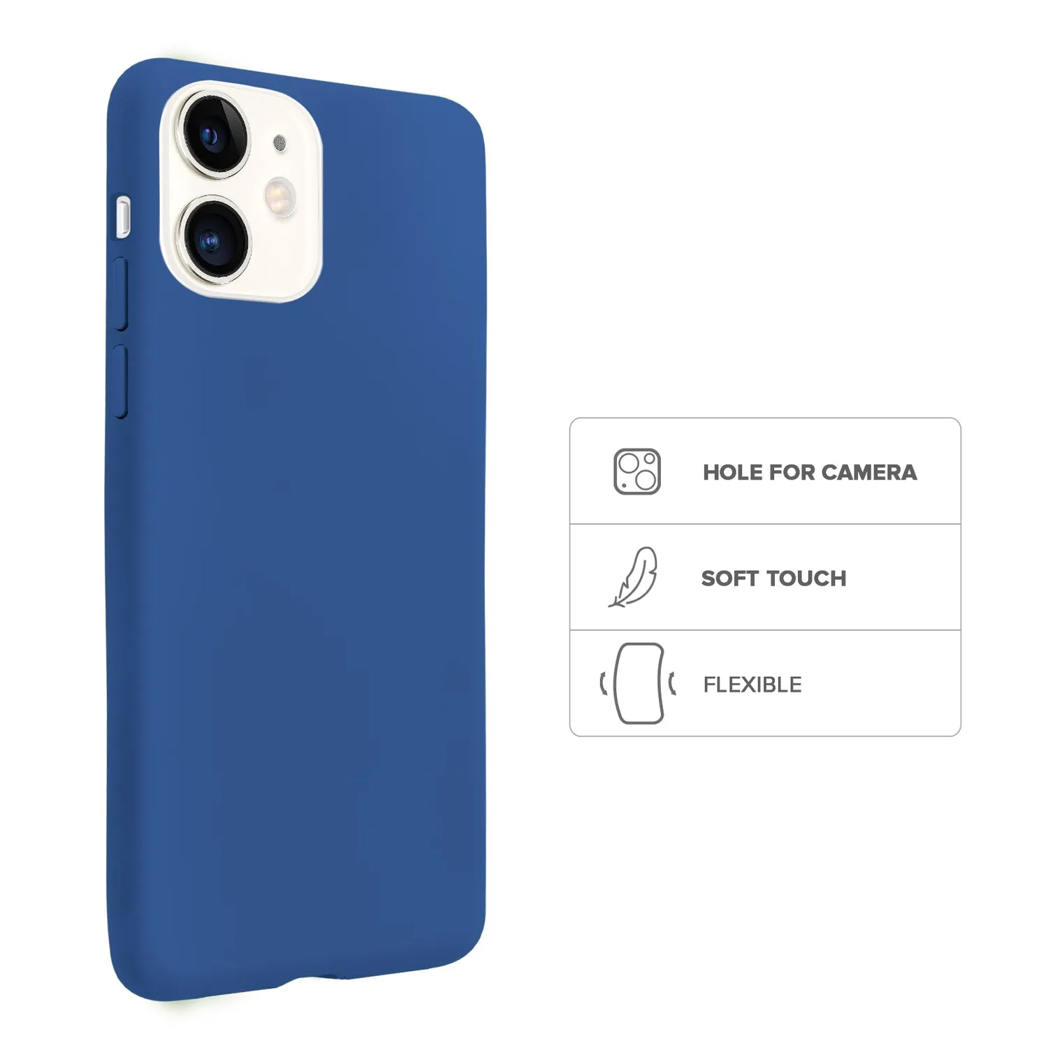 SBS Rainbow Apple iPhone 12 Mini Hülle bunt dünn