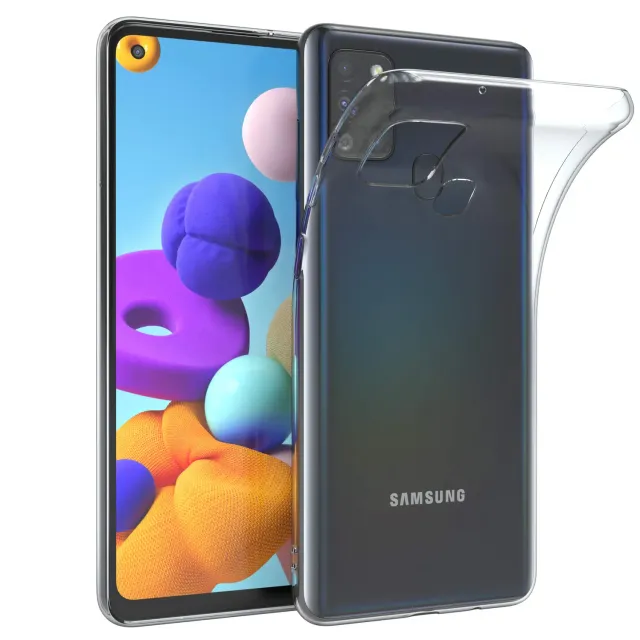 EAZY CASE Galaxy A21s Hülle Transparent ultra dünn