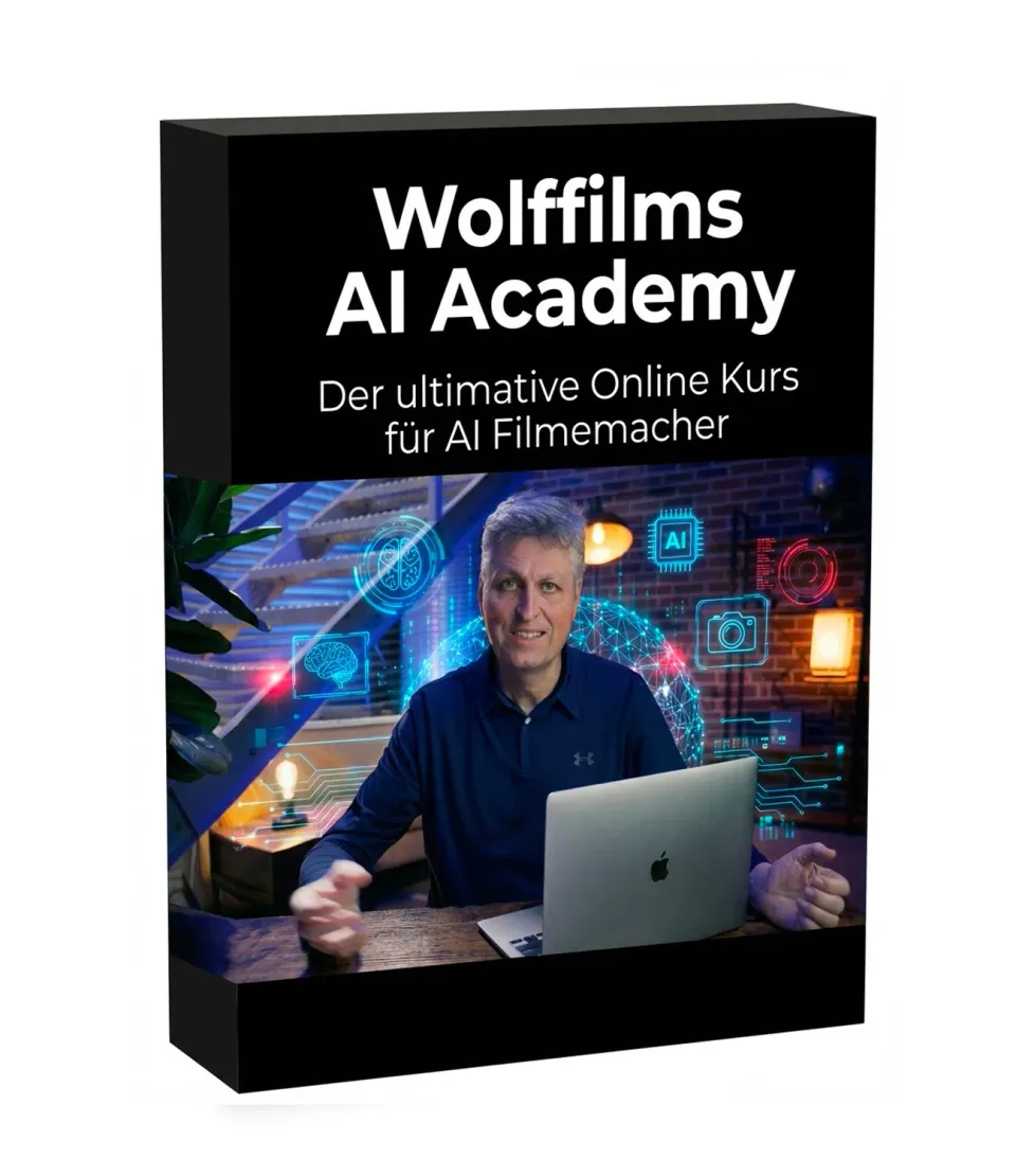 Wolffilms AI Academy Kurs KI Filmemacher Online lebenslang