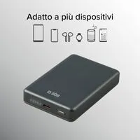 SBS Powerbank 10000mAh MagSafe kabellos 15W 20W schwarz