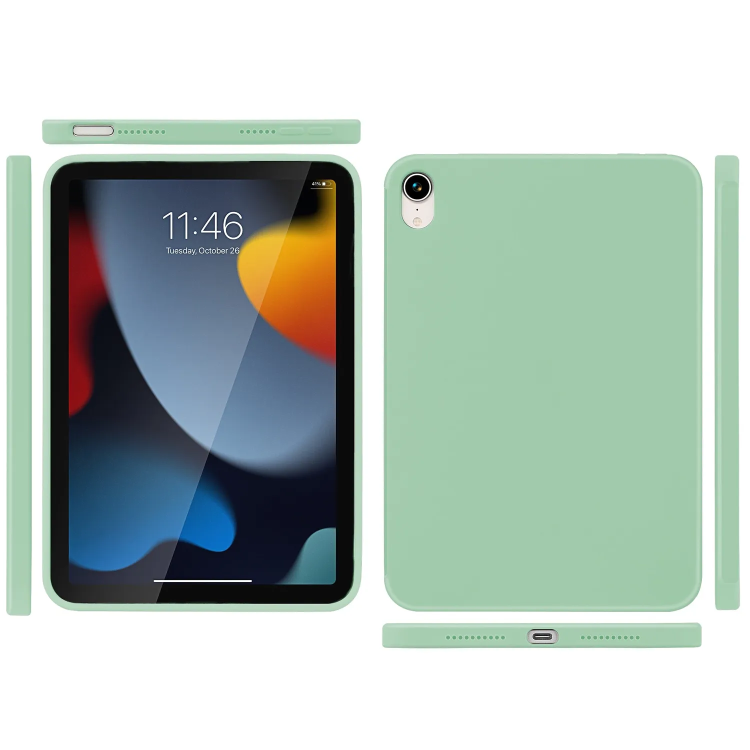 arktis iPad Air 11" (2024/2025/2026) Silikon Hülle Schwarz