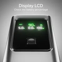 SBS 20000 mAh Powerbank 100W PD LCD-Display USB-C