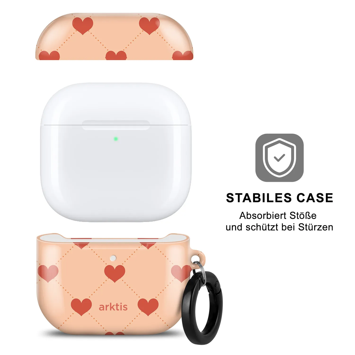 arktis Love AirPods 5 Hülle Polycarbonat Print