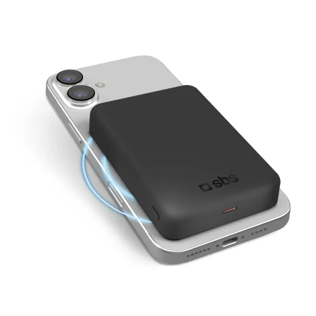 SBS Qi2 Powerbank 10000mAh USB-C magnetisch 15W
