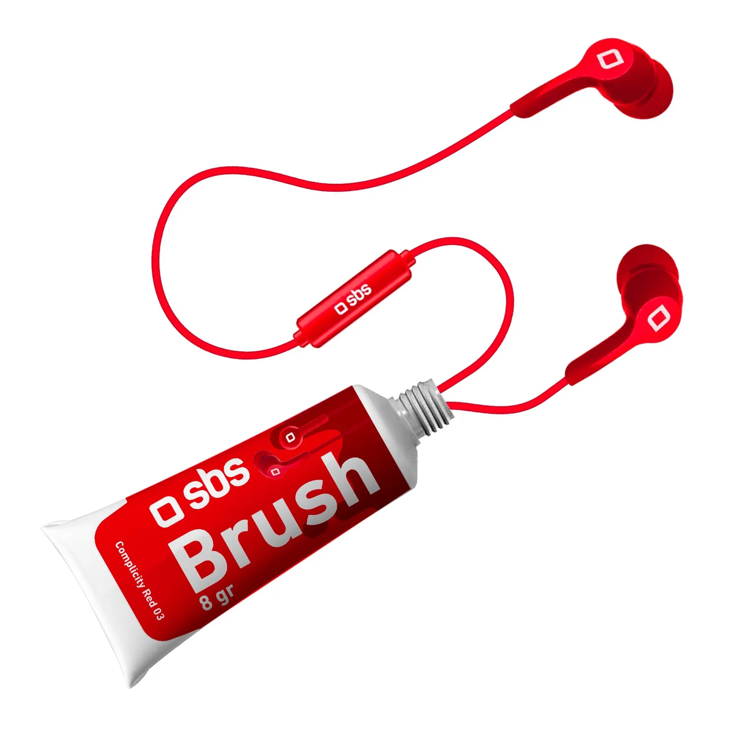 SBS Brush In-Ear Kopfhörer 3,5mm Klinke Mikrofon