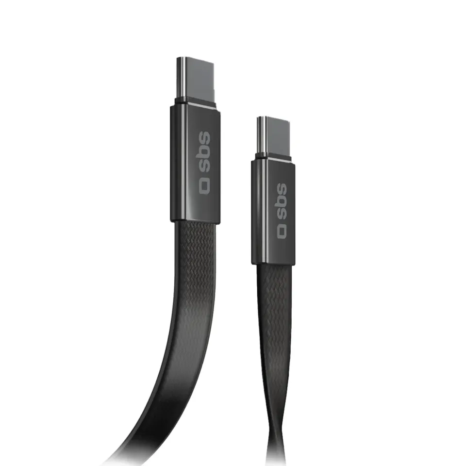 SBS USB-C 2.0 Ladekabel 1m Schwarz 60W Schnellladung