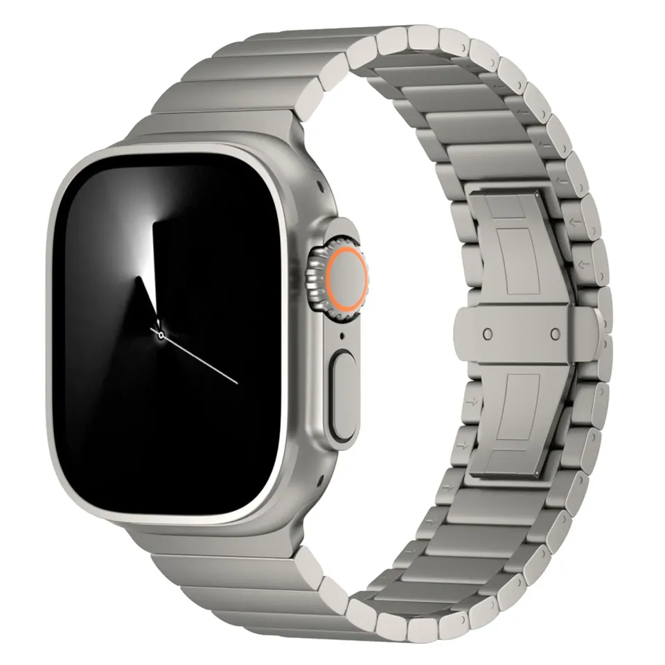 arktisband Phantom Apple Watch Ultra Titanarmband Schwarz
