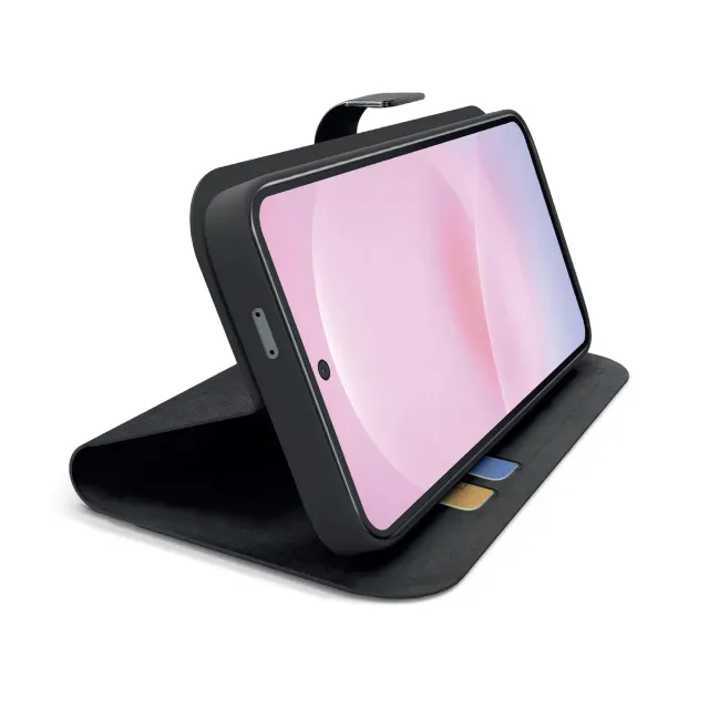 SBS Wallet Smooth A37 Bookcover Schwarz Soft-Touch