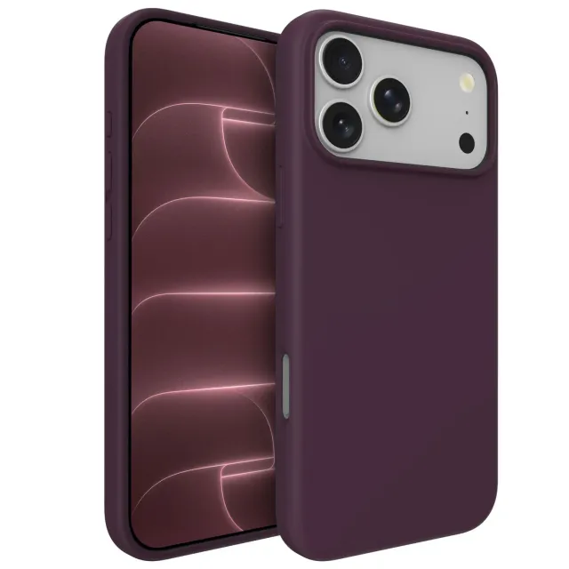 arktis iPhone 18 Pro Silikon Case Nebelviolett MagSafe