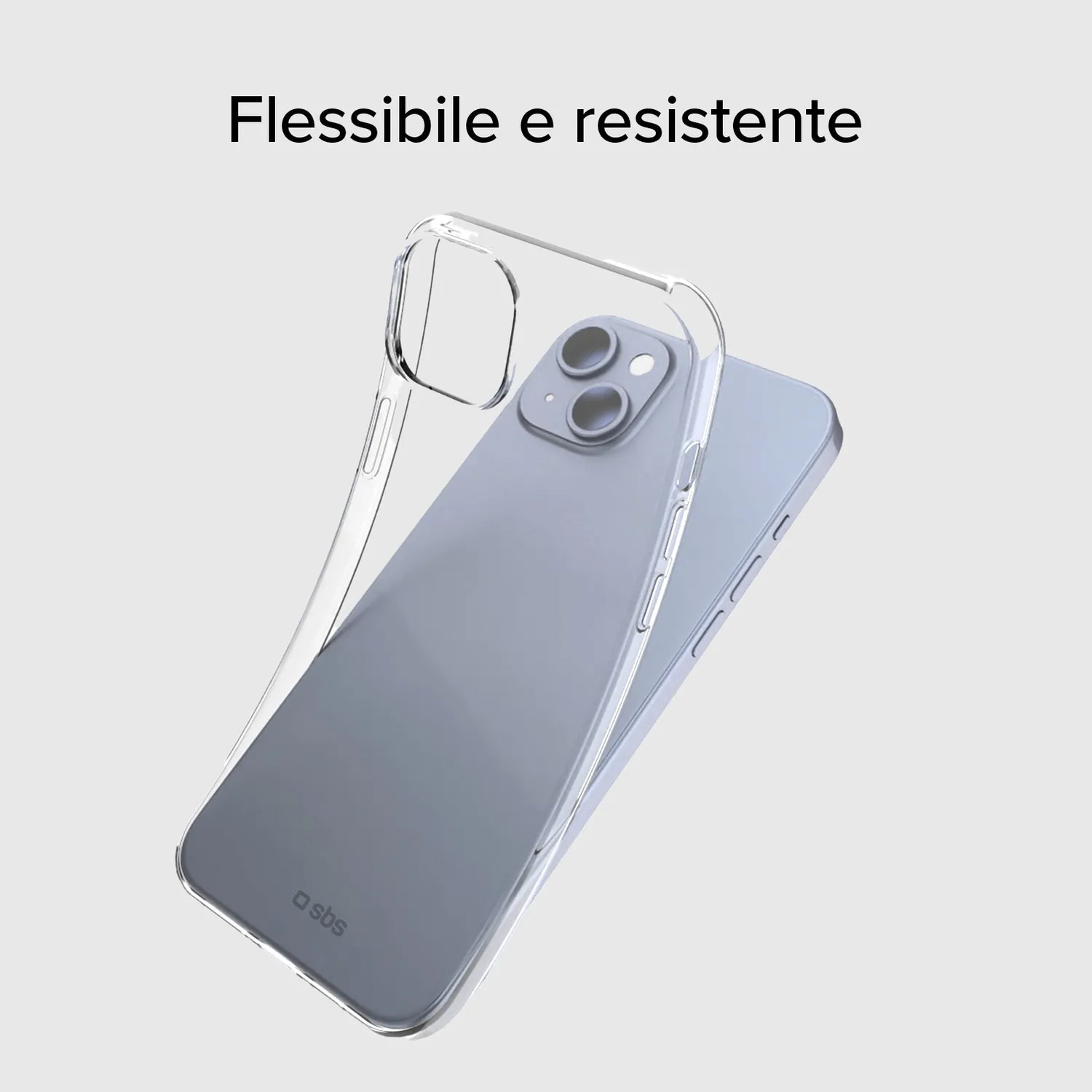 SBS iPhone 15 Plus/14 Plus Hülle transparent Skinny dünn