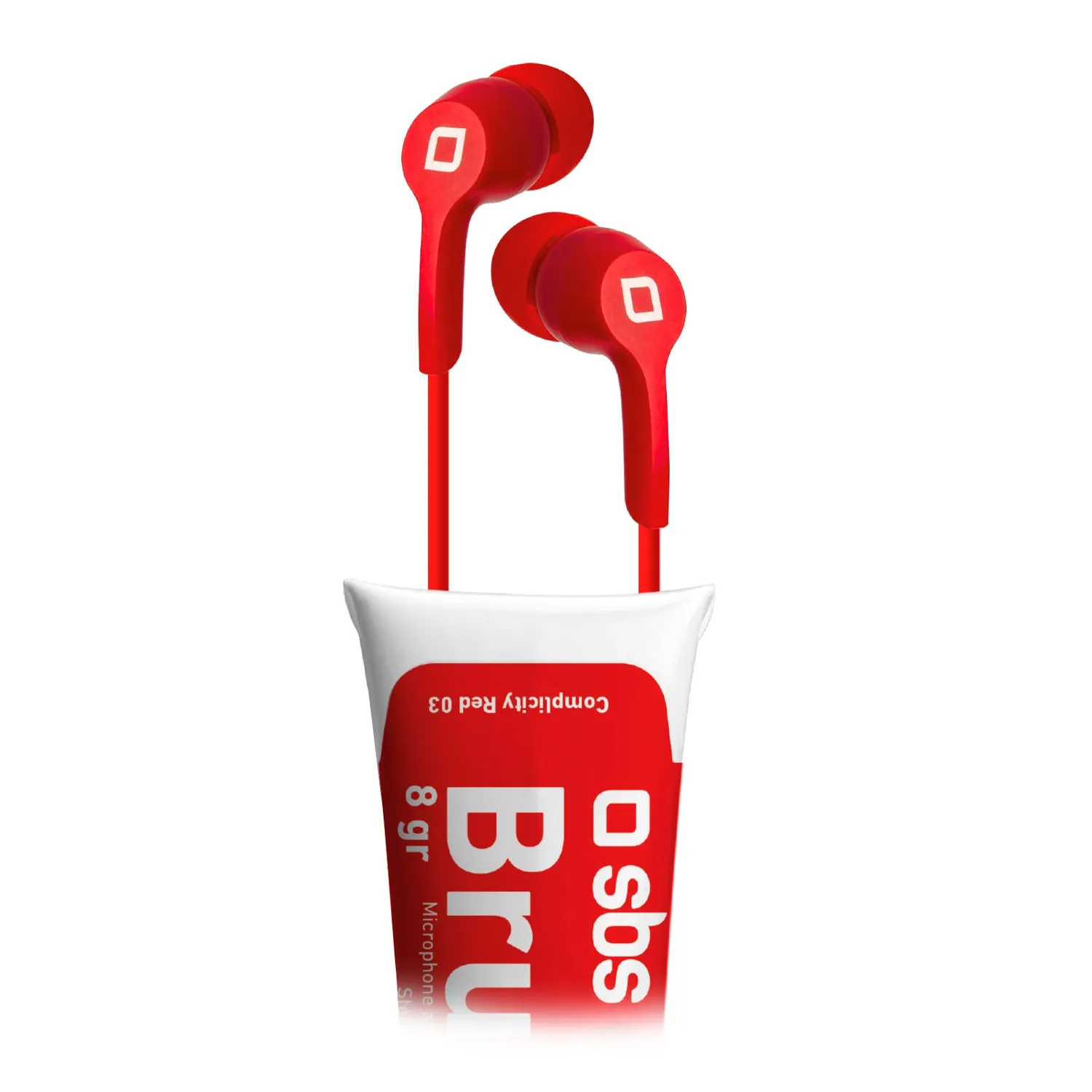SBS Brush In-Ear Kopfhörer 3,5mm Klinke Mikrofon
