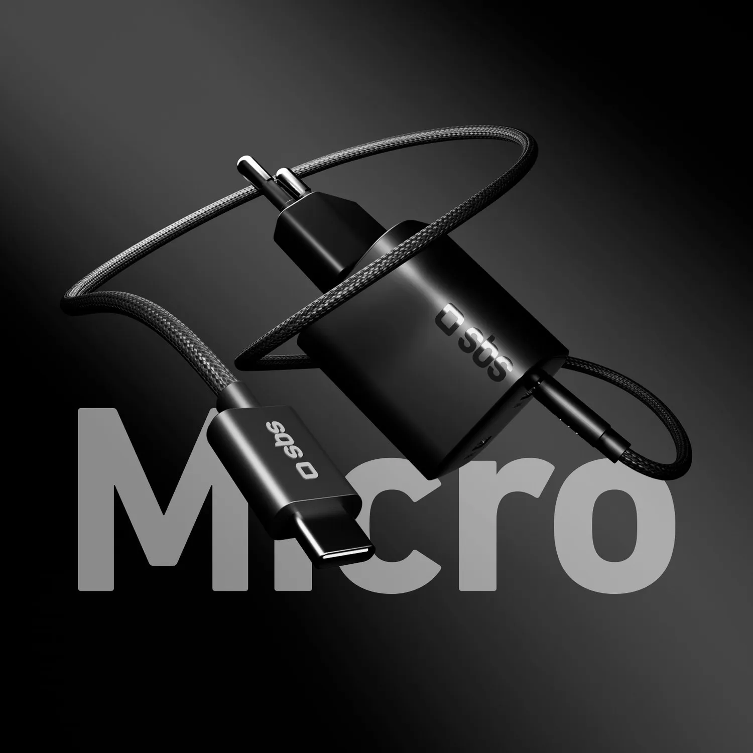 SBS 100W USB-C Ladegerät Set mit Kabel GaN