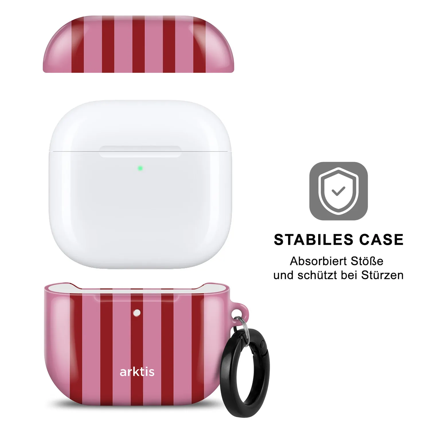 arktis AirPods 5 Hülle Stripes mit Print