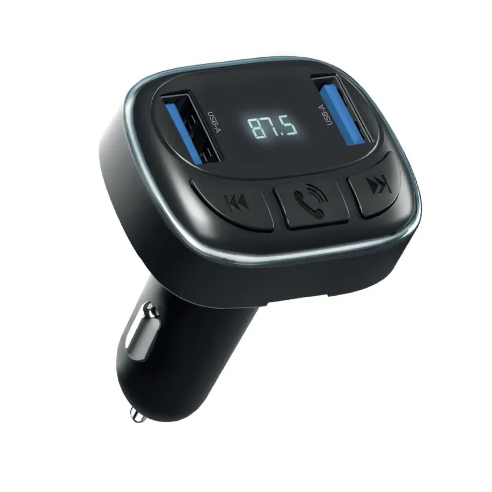 SBS FM 10W Auto Ladegerät Transmitter 2x USB-A TF