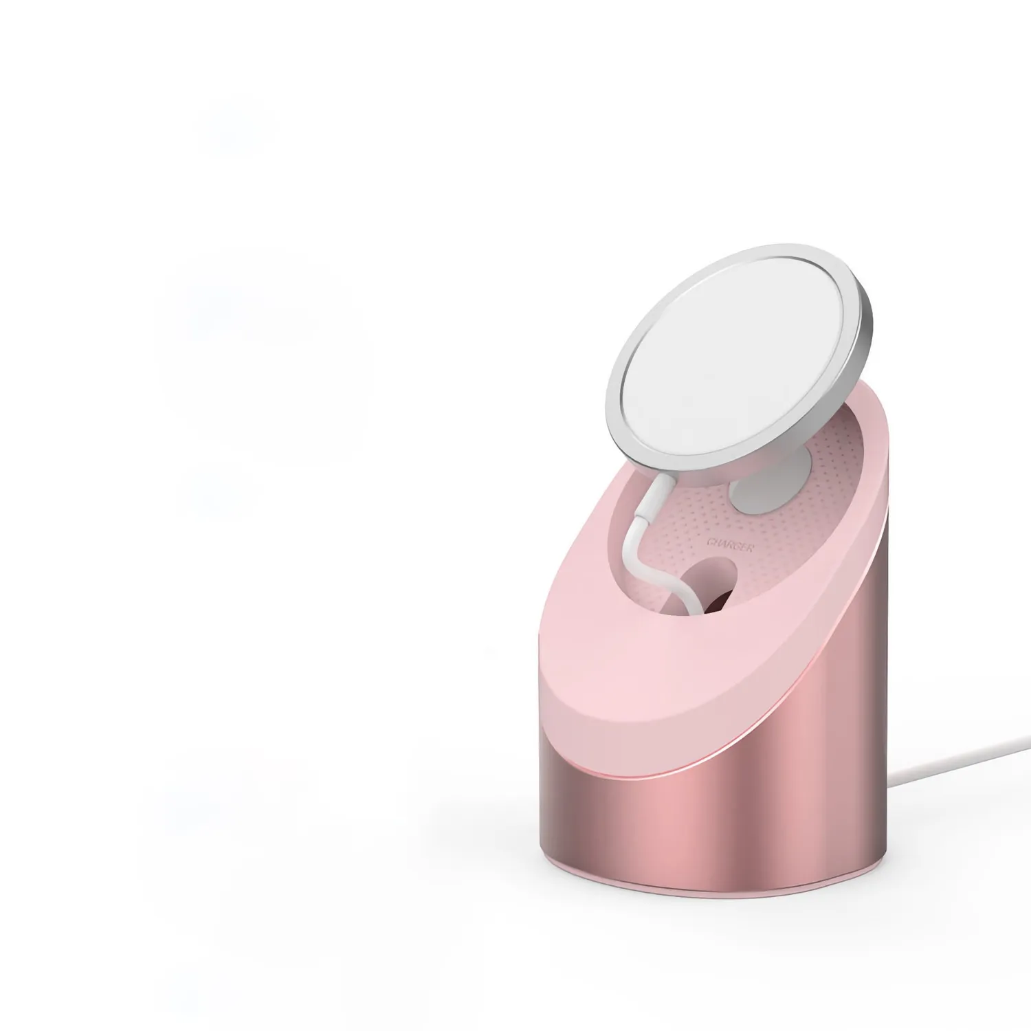 arktis NightStand MagSafe Ladestation silber