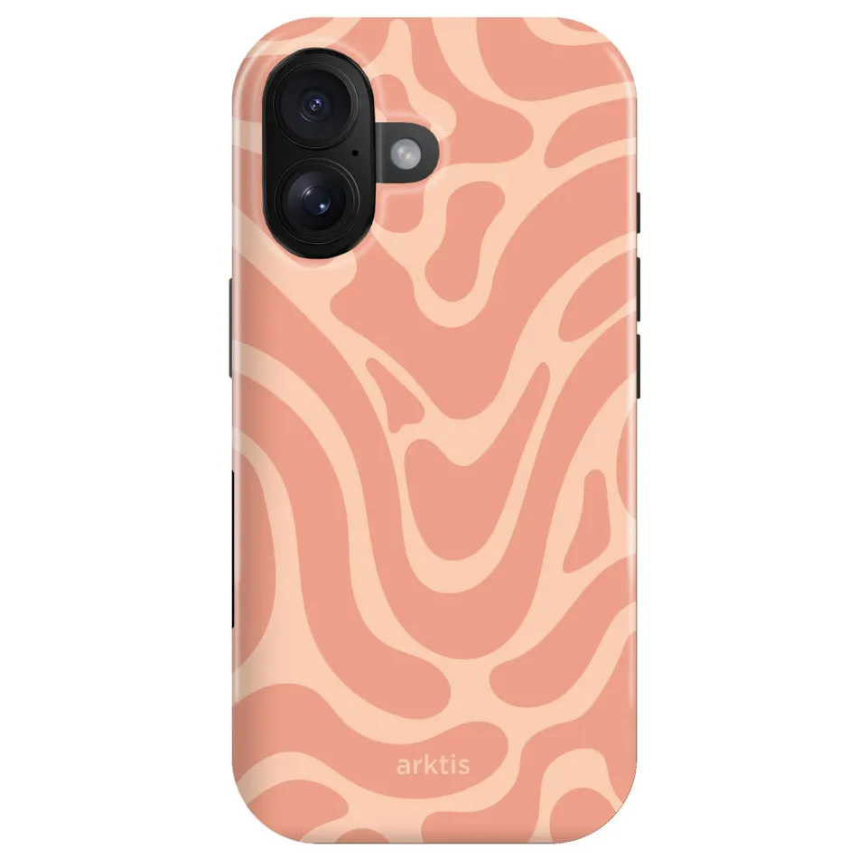 arktis Curly iPhone 16 Hülle mit MagSafe Print