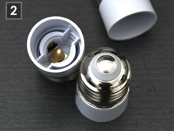 EAZY CASE E27 auf E14 Lampensockel Adapter Weiß 4er Set