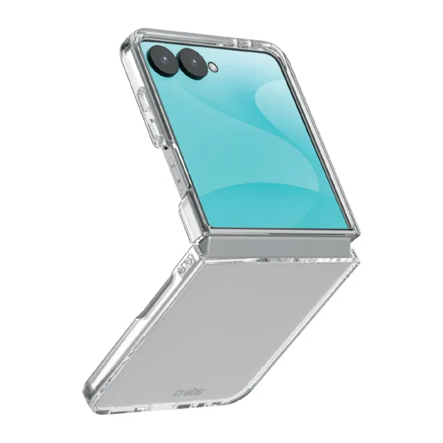 SBS Hybrid Case Galaxy Z Flip 8 Hülle Transparent Klapp